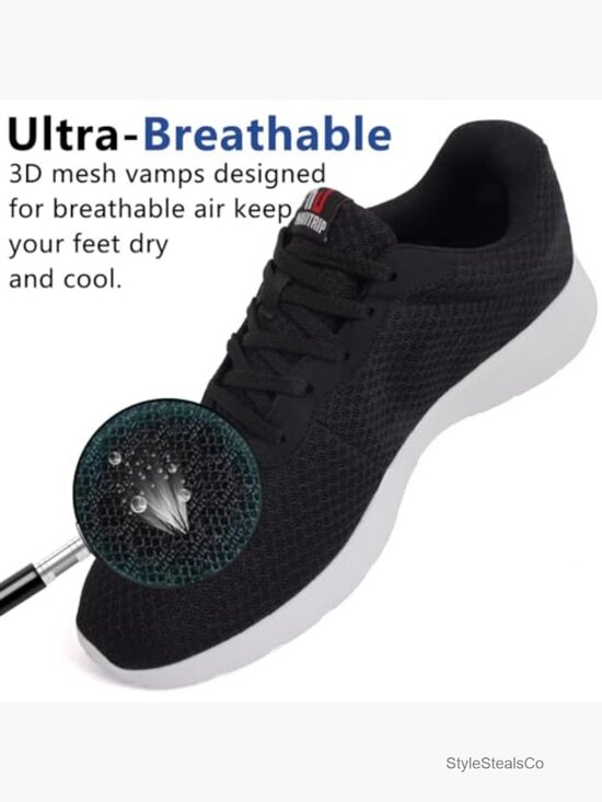 Ultra Breathable Mesh Walking Shoes for Men, Non-Slip Cushioned Sneakers main image 6